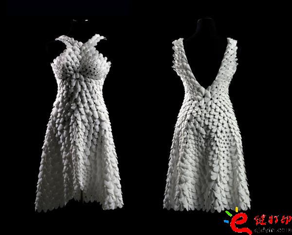 3d打印服裝 升級2.0版3D打印Kinematic Petals連衣裙誕生_3D打印服務(wù)公司